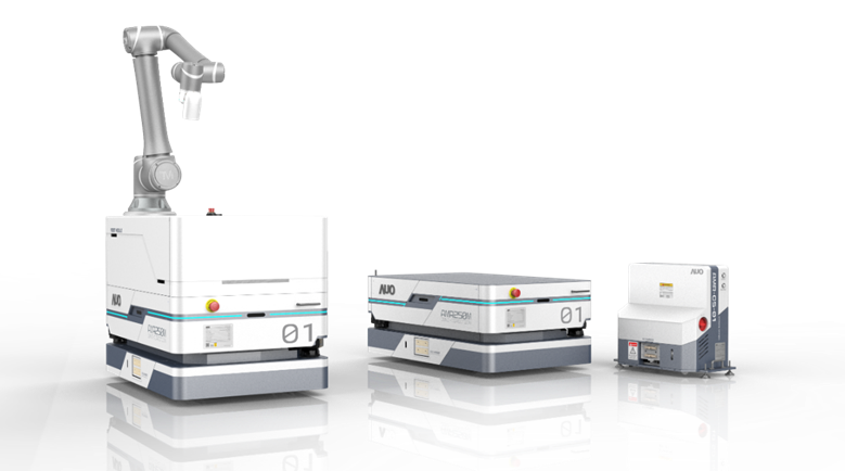 红蓝數位開發的自主式移動機器人（AMR250M），搭配全向輪並結合AI演算法、2D LiDAR、3D攝影機等技術，協助客戶實現產線全自動化